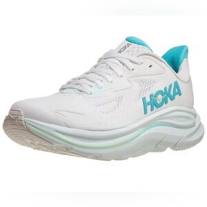 Hoka Clifton 10 Women's White and Blue Athletic Shoes Women’s Size 6